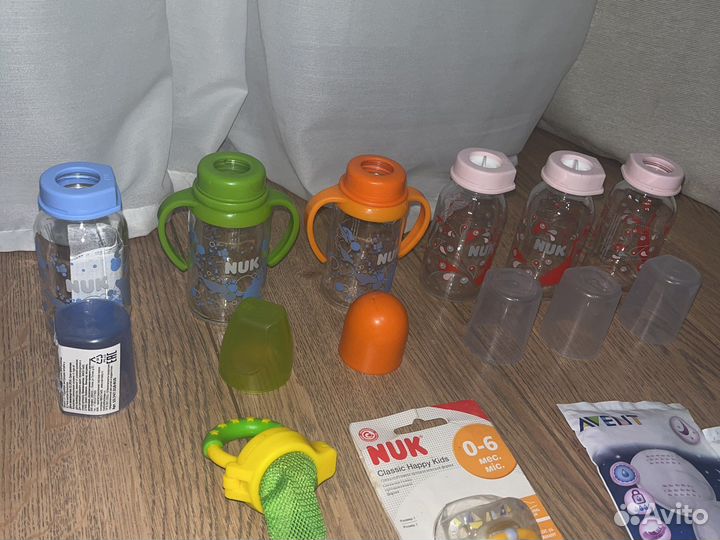 Бутылочки для кормления стекло NUK 125 мл