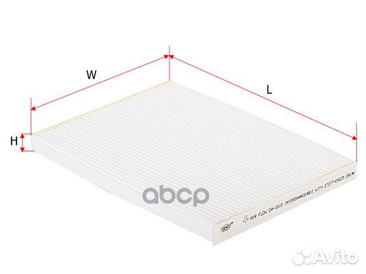 Фильтр салона nissan qashqai 07- CA1810 CA1810