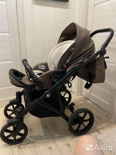 Коляска tutis viva life 2 в 1 кожа