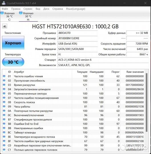 Жесткий диск для ноутбука 1 тб 7200rpm HDD