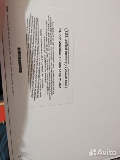 Ноутбук Apple Macbook Air M1 silver