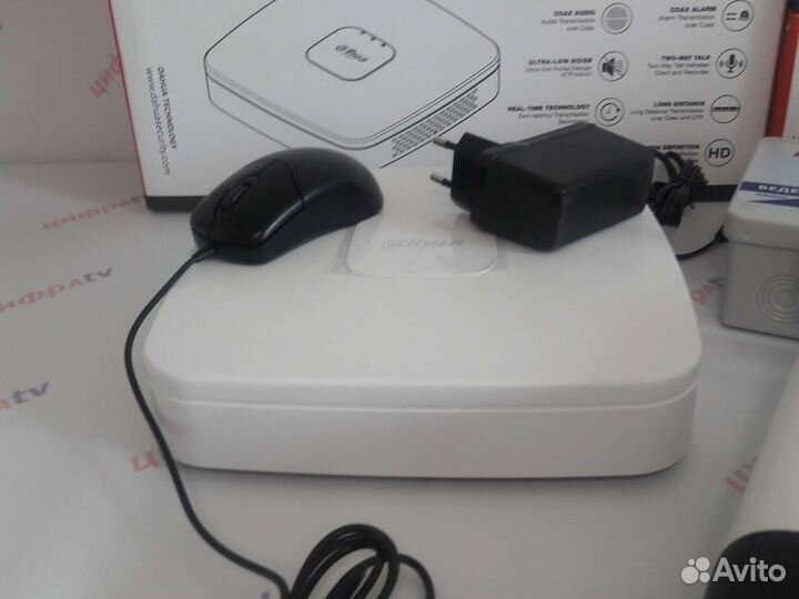 Комплект видеонаблюдения 4Мп Dahua 8 камер zoom 4x