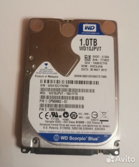 Жесткий диск WD 1 TB