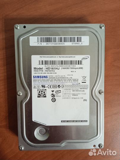 Hdd 3.5 160Гб Samsung