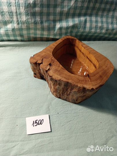 Подсвечник деревянный из спила дерева