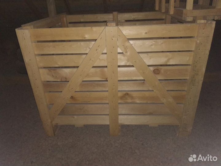 Деревянный контейнер для овощей и фруктов