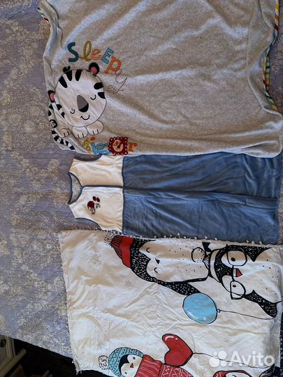 Спальний мешок IKEA и одеяло fisher price детское