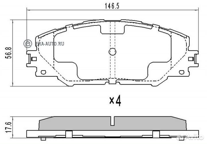 Barnett TY002 Колодки тормозные toyota RAV4(III/IV