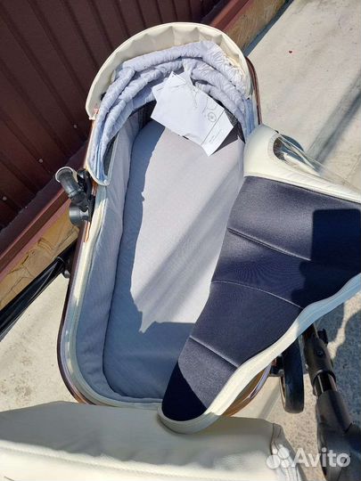 Коляска 3в1 Новая 2023 года (светлая Кожа)