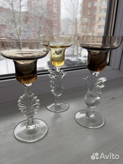 Подсвечники «Птица счастья» Гусь-Хрустальный