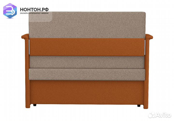 Диван выкатной Малыш 1000 оранжевый / бежевый