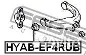 Сайлентблок заднего верхнего рычага febest hyabef4rub для а/м hyundai, kia