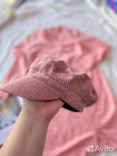 Кепка женская кепи кортуз Stradivarius розовая