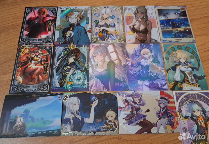 Genshin impact лот карточек