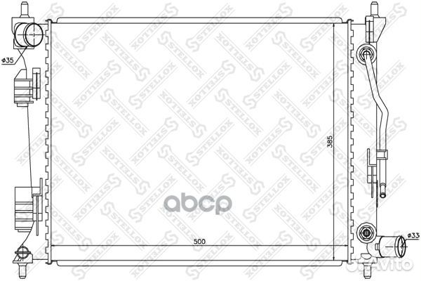 Радиатор системы охлаждения АКПП Hyundai Solari