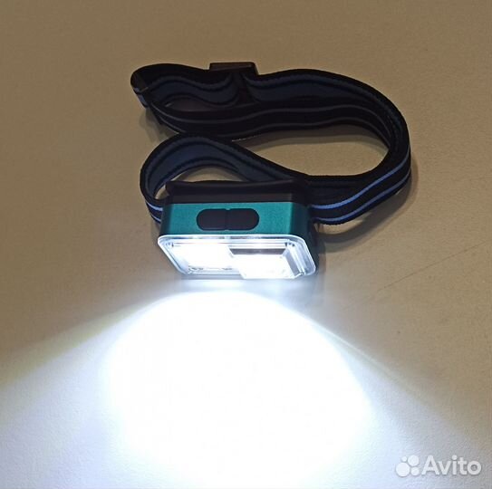 Фонарь налобный 1+1 GL-XQT4 с датчиком движения