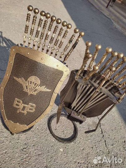 Подставка для шампуров щит вдв