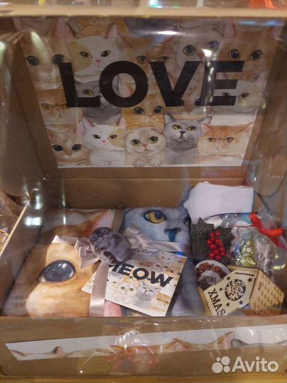 Подарочный бокс с котиками
