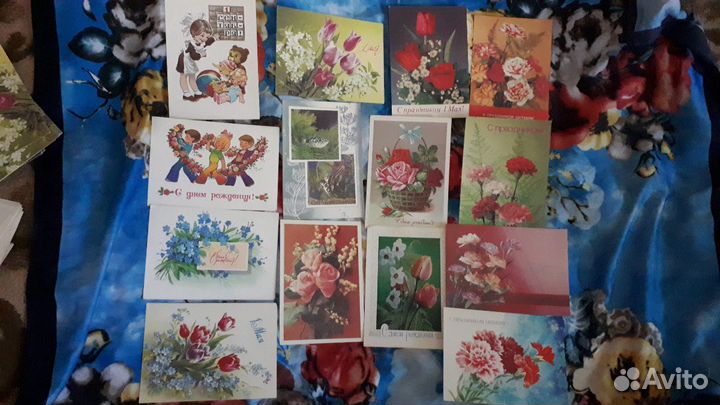 Советские открытки. Современные открытки