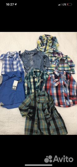 Рубашка для мальчика размеры 74-98