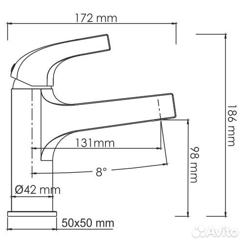 Смеситель для раковины wasserkraft Sauer 7103