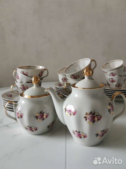 Чайный сервиз Сигулда Рижский фарфоровый завод