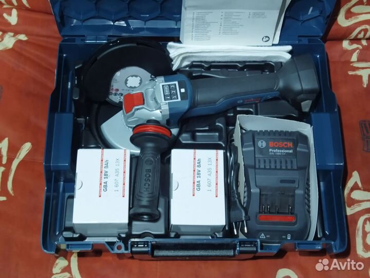 Bosch GWX 18V-10 PSC & procore 8Ah*2 в L-boxx