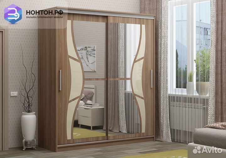 Шкаф-купе Элегия ясень шимо темный