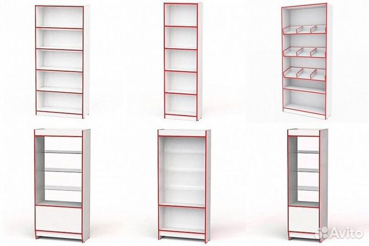 Торговая мебель(стеллажи, прилавки, витрины)