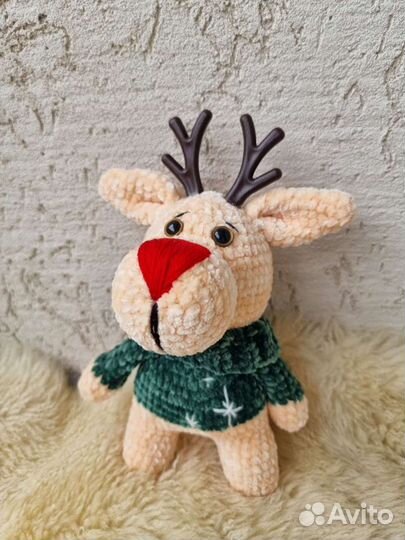 Вязаные игрушки. Лосик