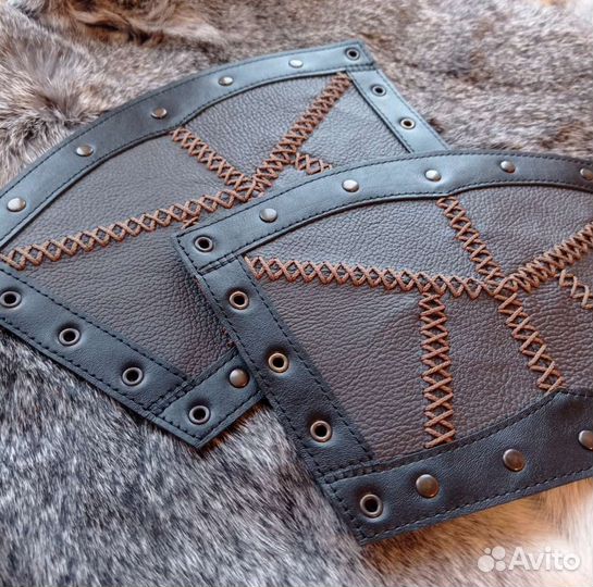 Женские наручи викинга натуральная кожа новые