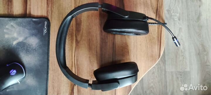 Наушники игровые Dexp GH-300 Rainbow черный