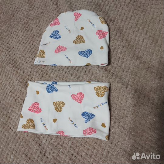 Шапка и снуд для девочки