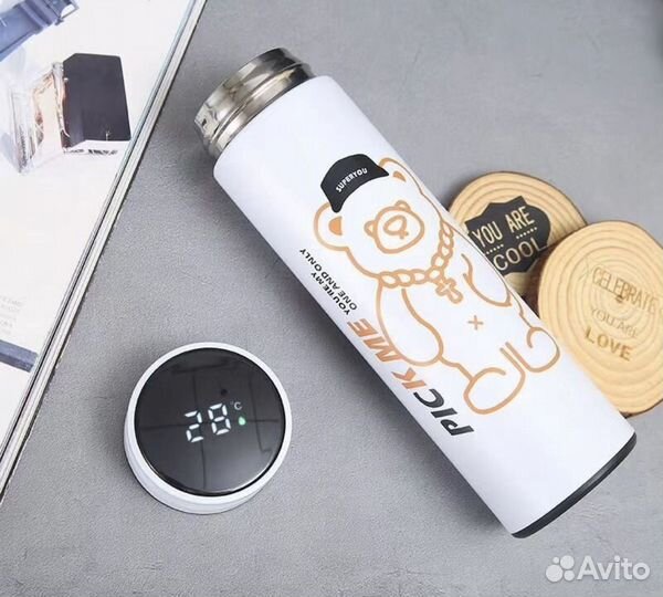 Термос с индикатором температуры