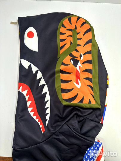 Zip Bape Shark Face худи зипка S 46