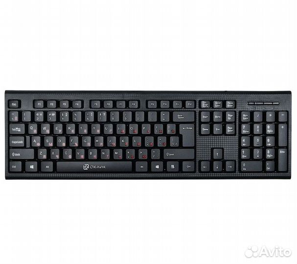 Клавиатура Оклик 120M, черный