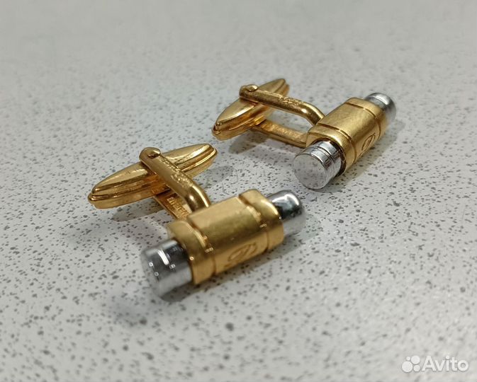 Запонки Dupont Paris позолота дюпон Париж