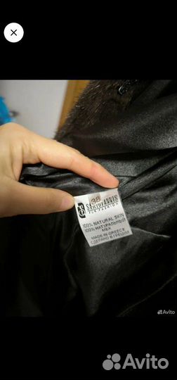 Шуба норковая Blackglama с капюшоном 42 - 44