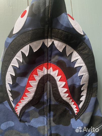 Зип худи bape shark