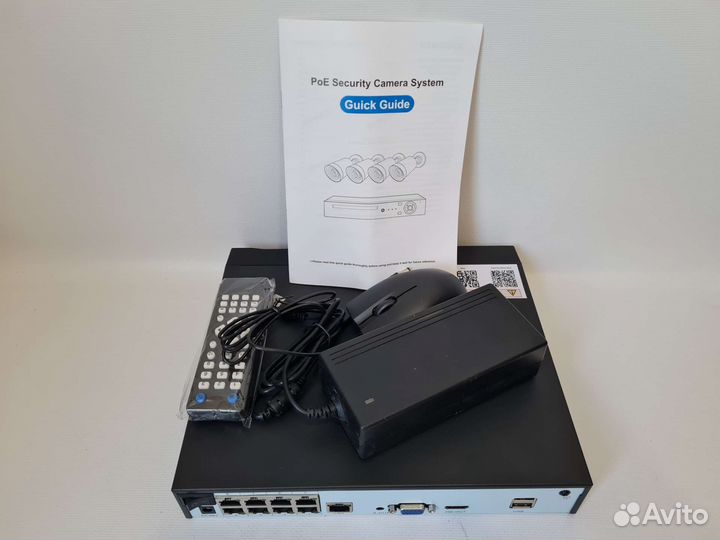 Видеонаблюдение.Регистратор для камер POE 8каналов