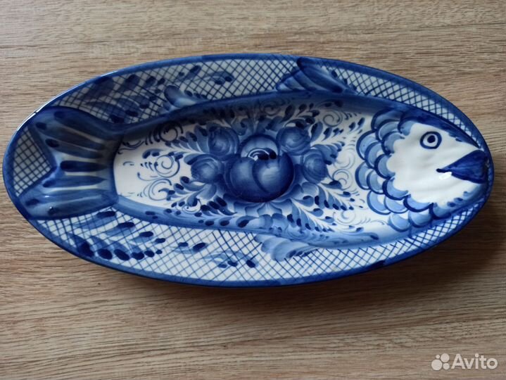 Блюдо гжель