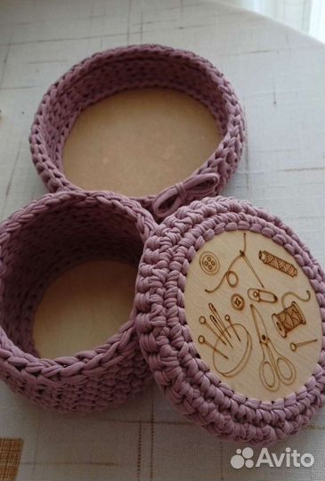 Корзины салфетки кашпо из джута