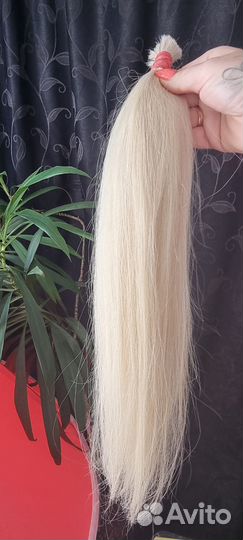 Волосы натуральные блонд