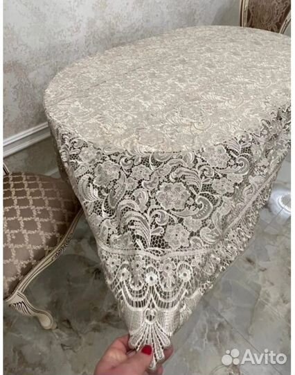 Скатерть ажурное кружевное плетение