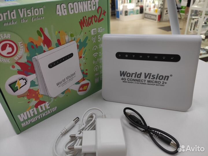 WiFi роутер с сим World Vision 4G connect micro2 +