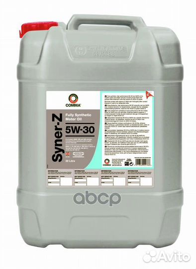Comma 5W30 syner-Z (20L) масло моторное acea C