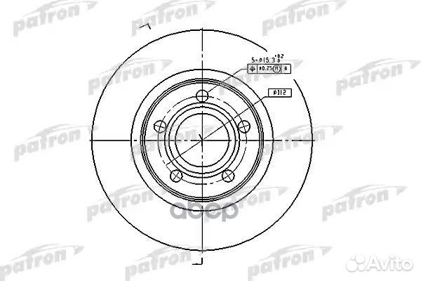 Диск тормозной передн audi: A4 95-00, A4 00-04