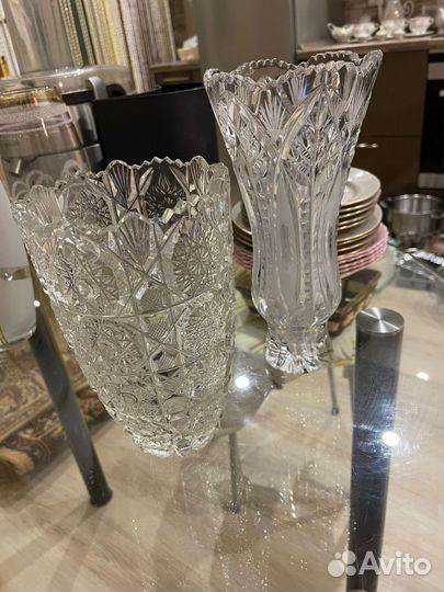 Хрустальная ваза для цветов СССР