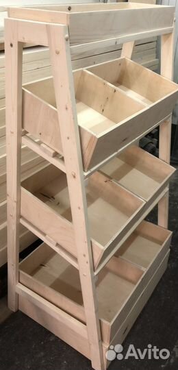 Стеллаж деревянный