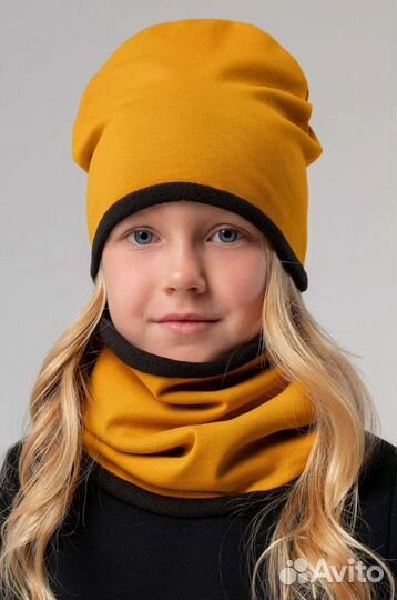 Новый комплект Шапка и снуд детский